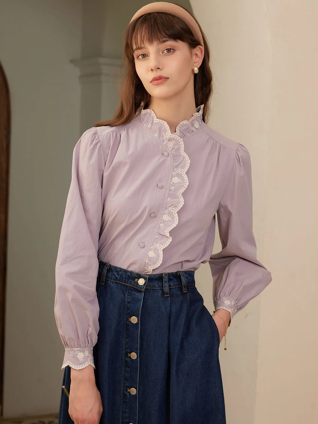 【Final Sale】Alina Floral Embroidered Blouse