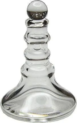 Flattened Glass Decanter