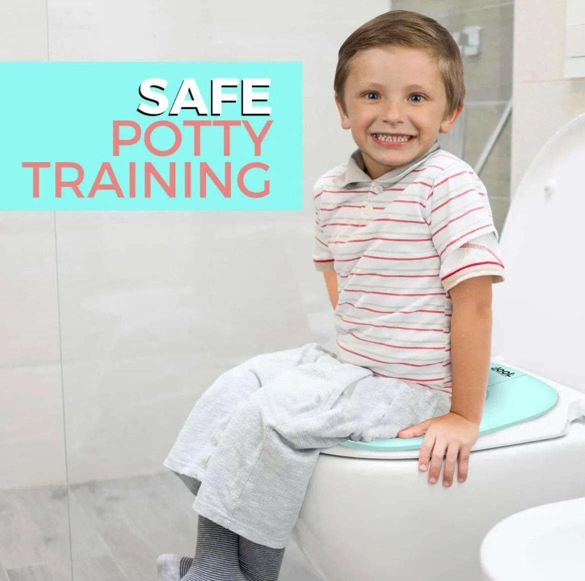 Folding Travel Potty Seat, Fits Round & Oval Toilets, Non-Slip Suction Cups by Jool Baby