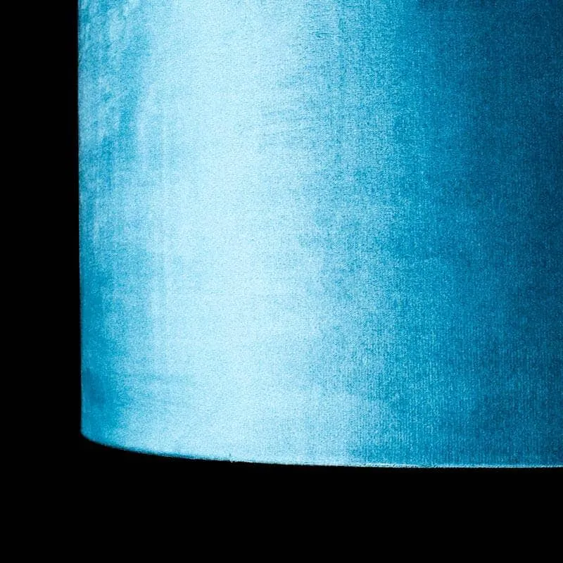 Forli Teal Velvet Light Shade - 38cm