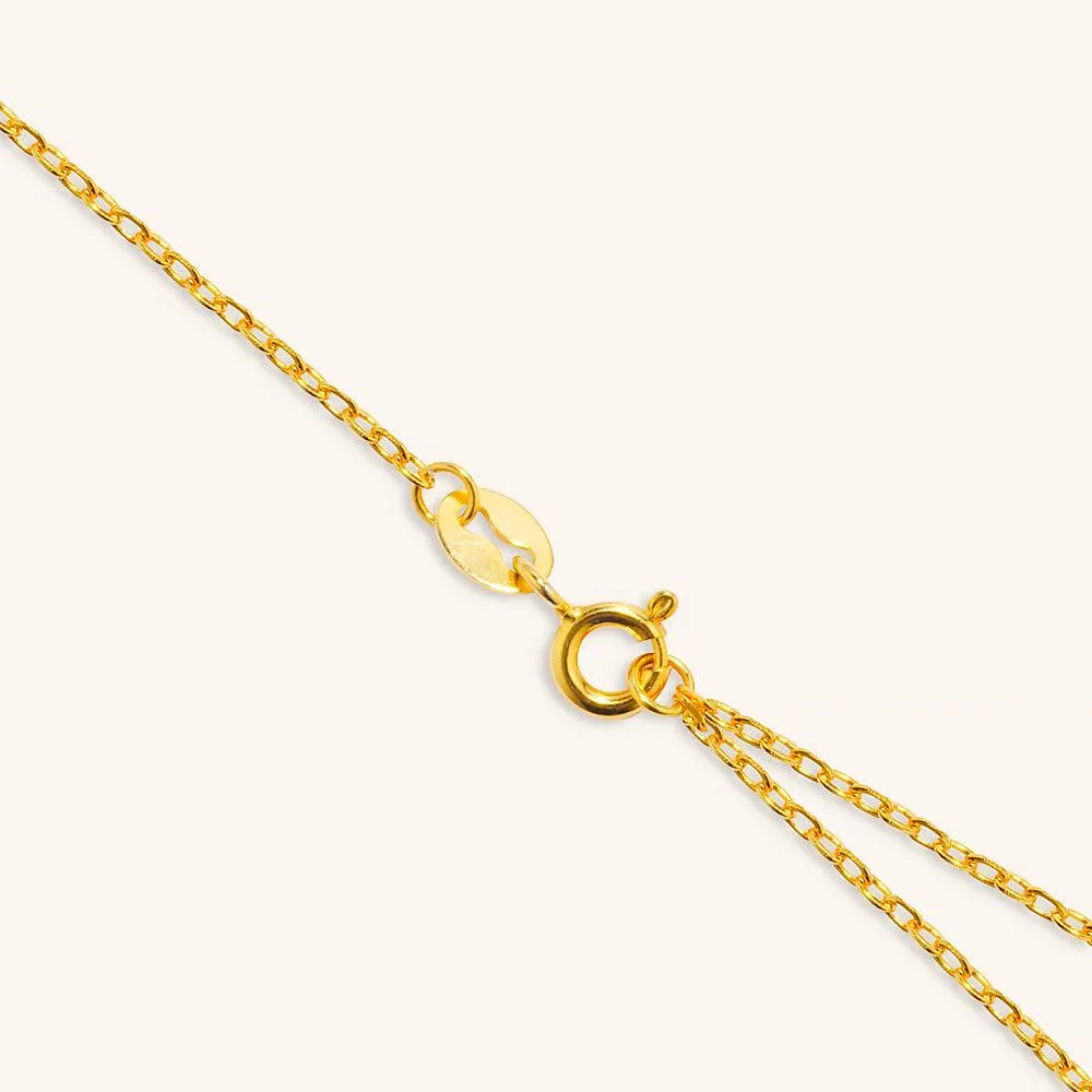 Golden Cross Pendant Necklace