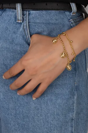 Golden Wheel Bracelet