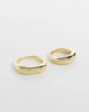 Ground Slim Gold Ring