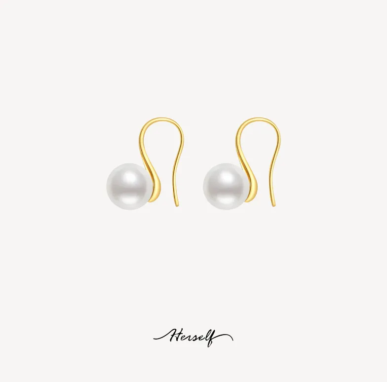 Highheel Shaped Edison Pearl Earrings