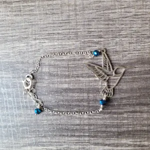 Hummingbird 925 silver bracelet