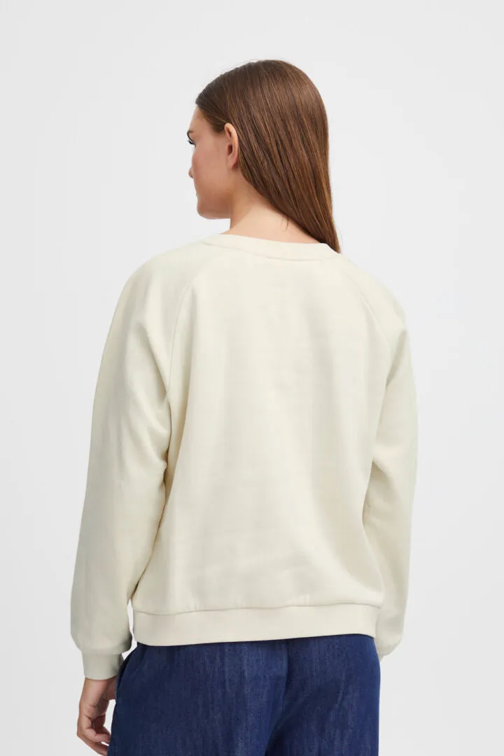 Ichi lela Sweatshirt-Almond Milk-20121633