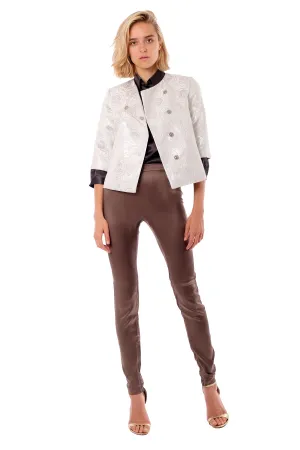 Jeanine Jacquard Cropped Jacket