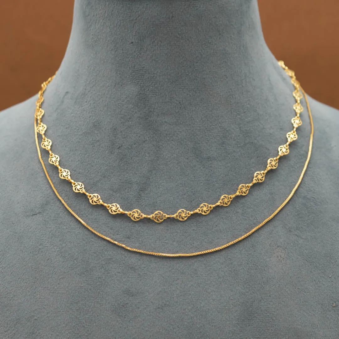 KY101477 - Simple Double layer Necklace