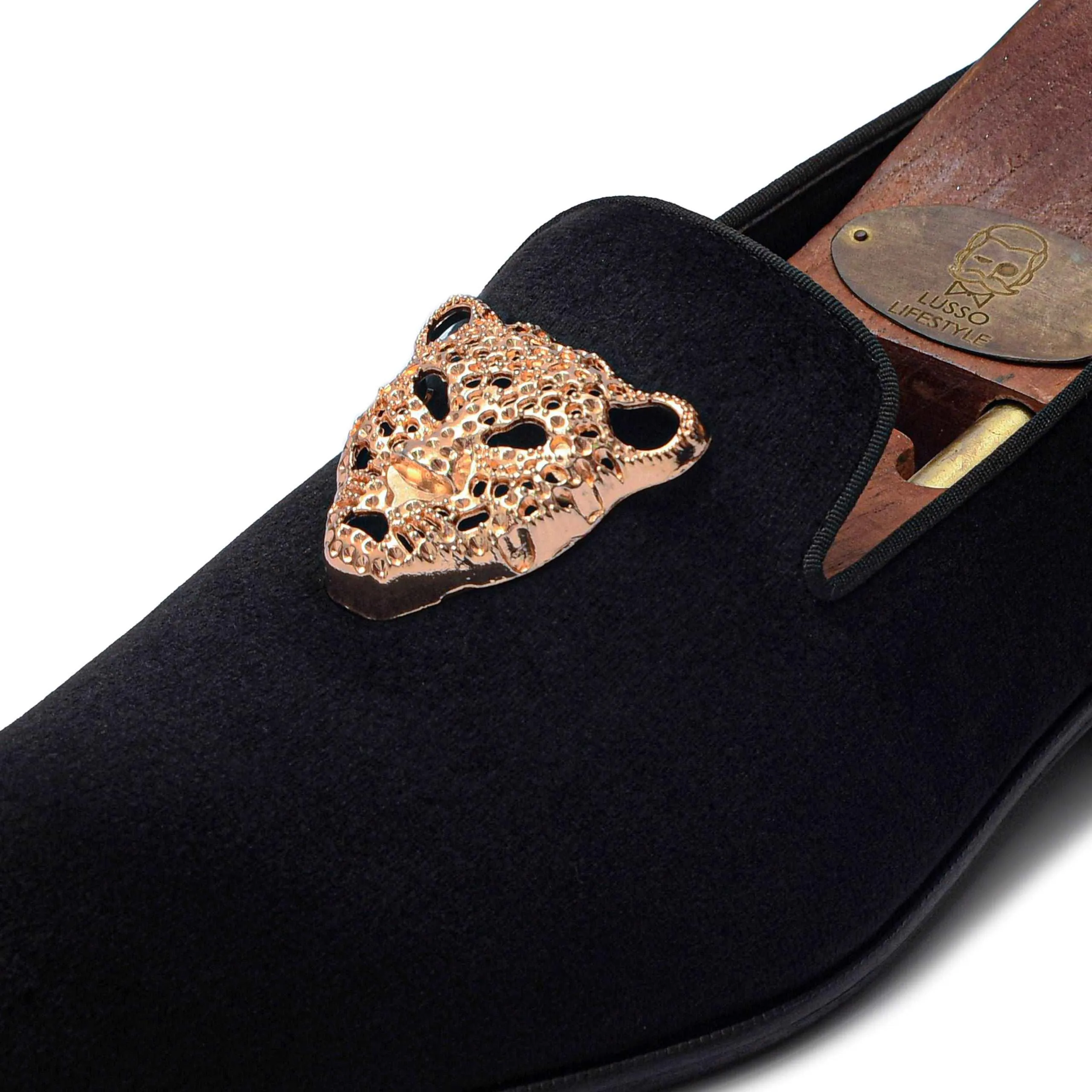 LEOPOLD | BLACK VELVET SLIP-ON