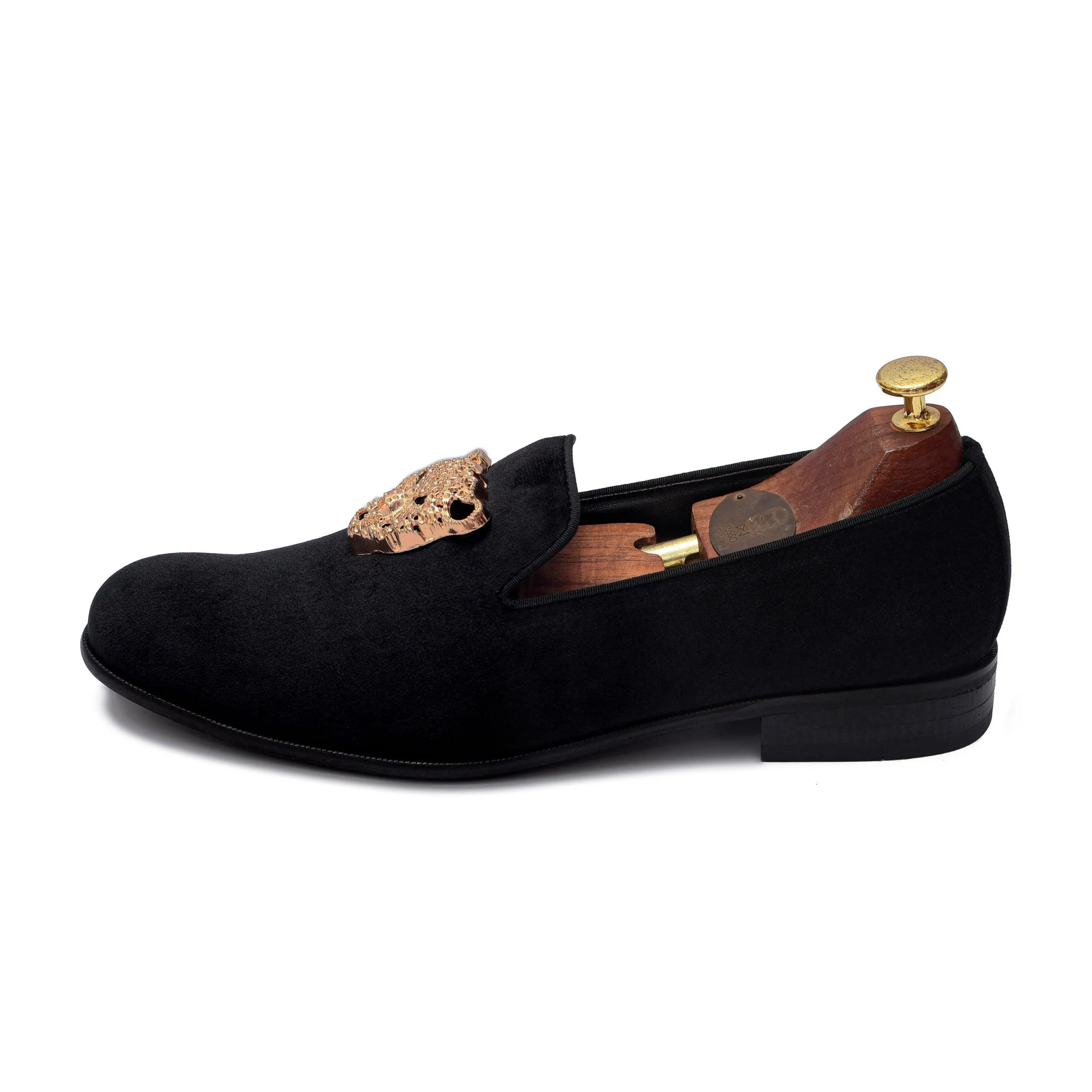 LEOPOLD | BLACK VELVET SLIP-ON