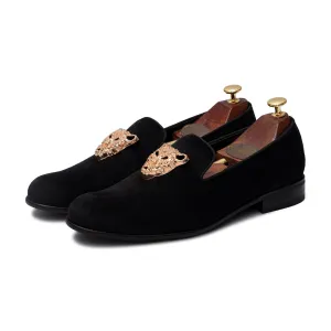 LEOPOLD | BLACK VELVET SLIP-ON