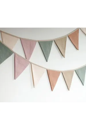 Linen Bunting Wall Decor