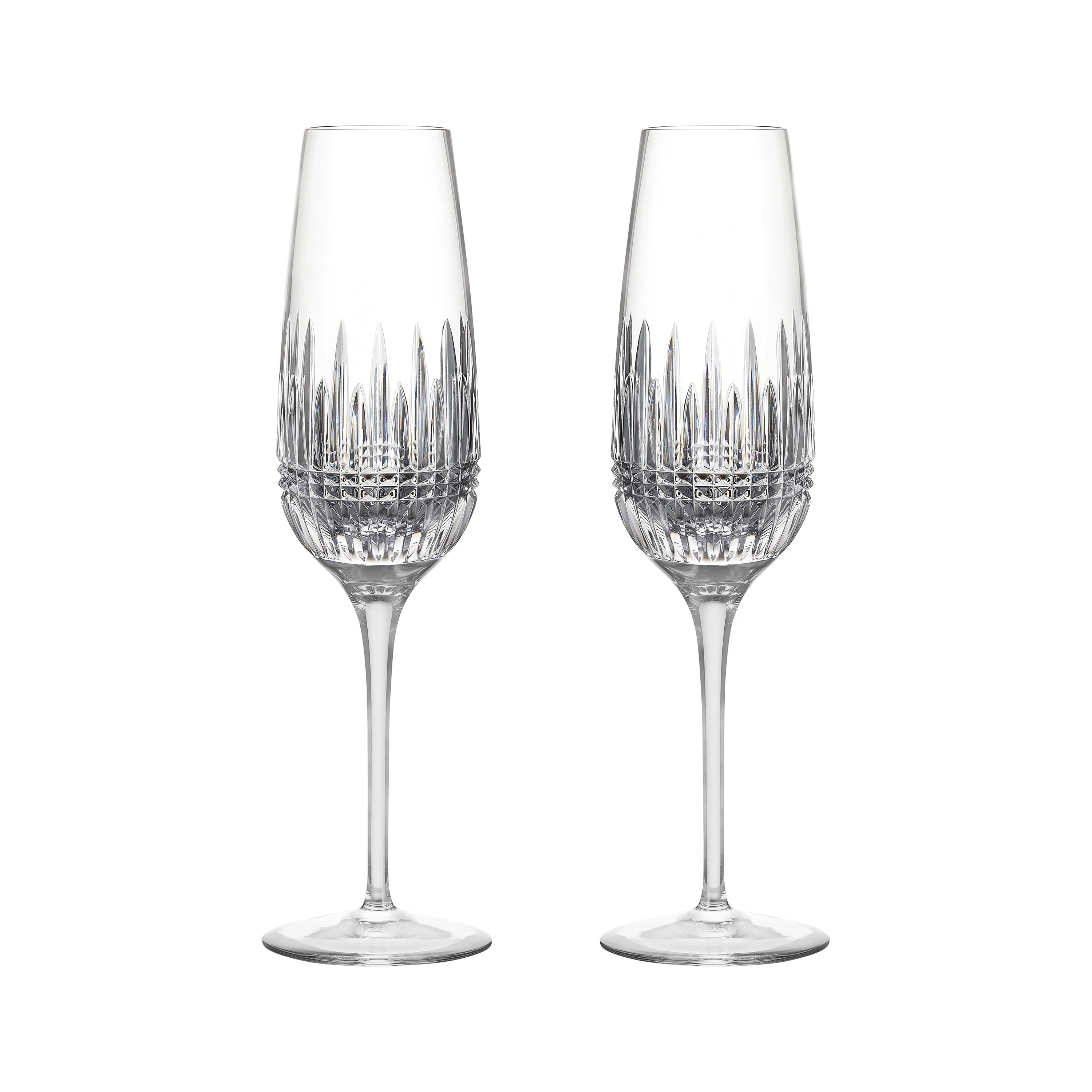 Lismore Diamond Essence Flute Glass (Set of 2)