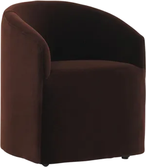 Lyam Dining Chair - Chocolate Velvet