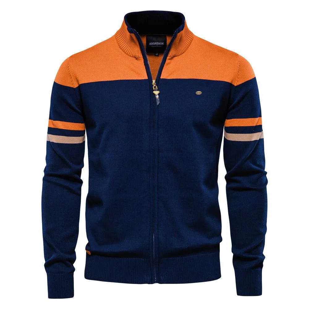 Men's Fashion Casual Simple Zipper Sweater