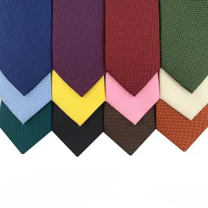 Men's Simple Solid Color Skinny Necktie