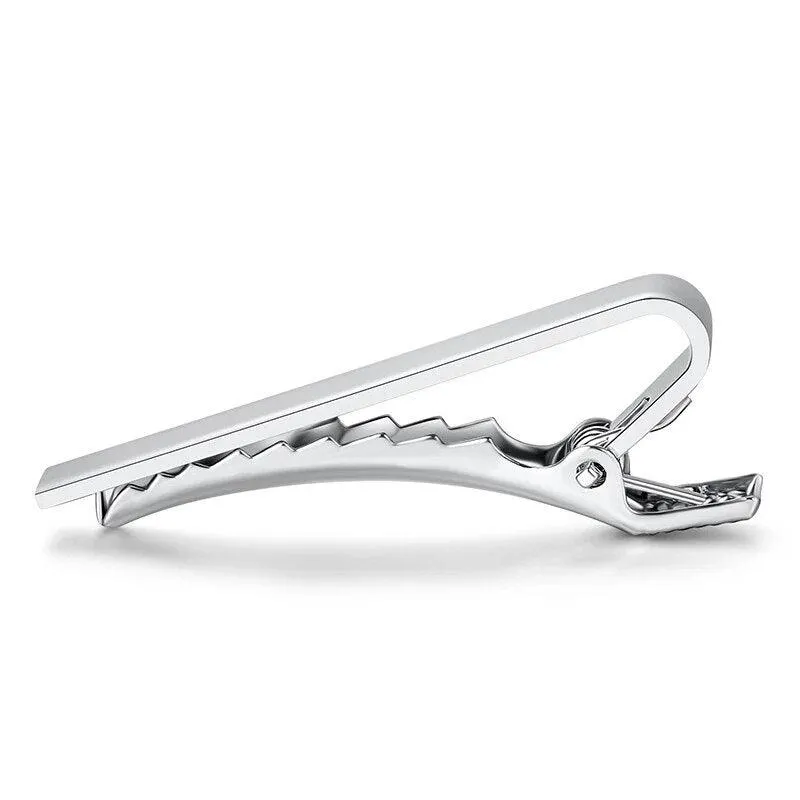 Metal Tone Simple Necktie Bar