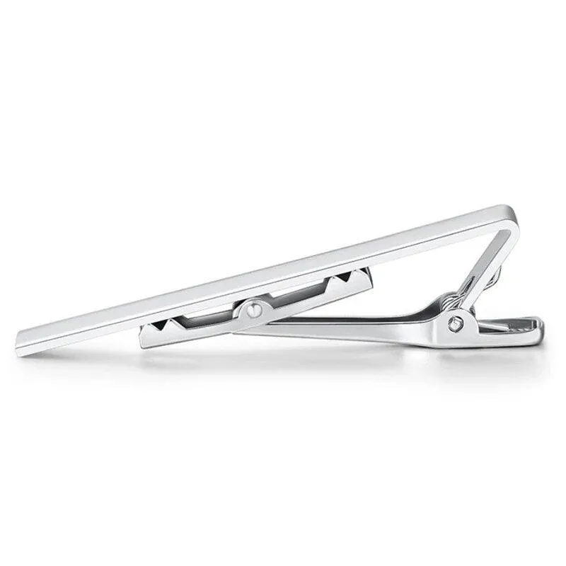 Metal Tone Simple Necktie Bar