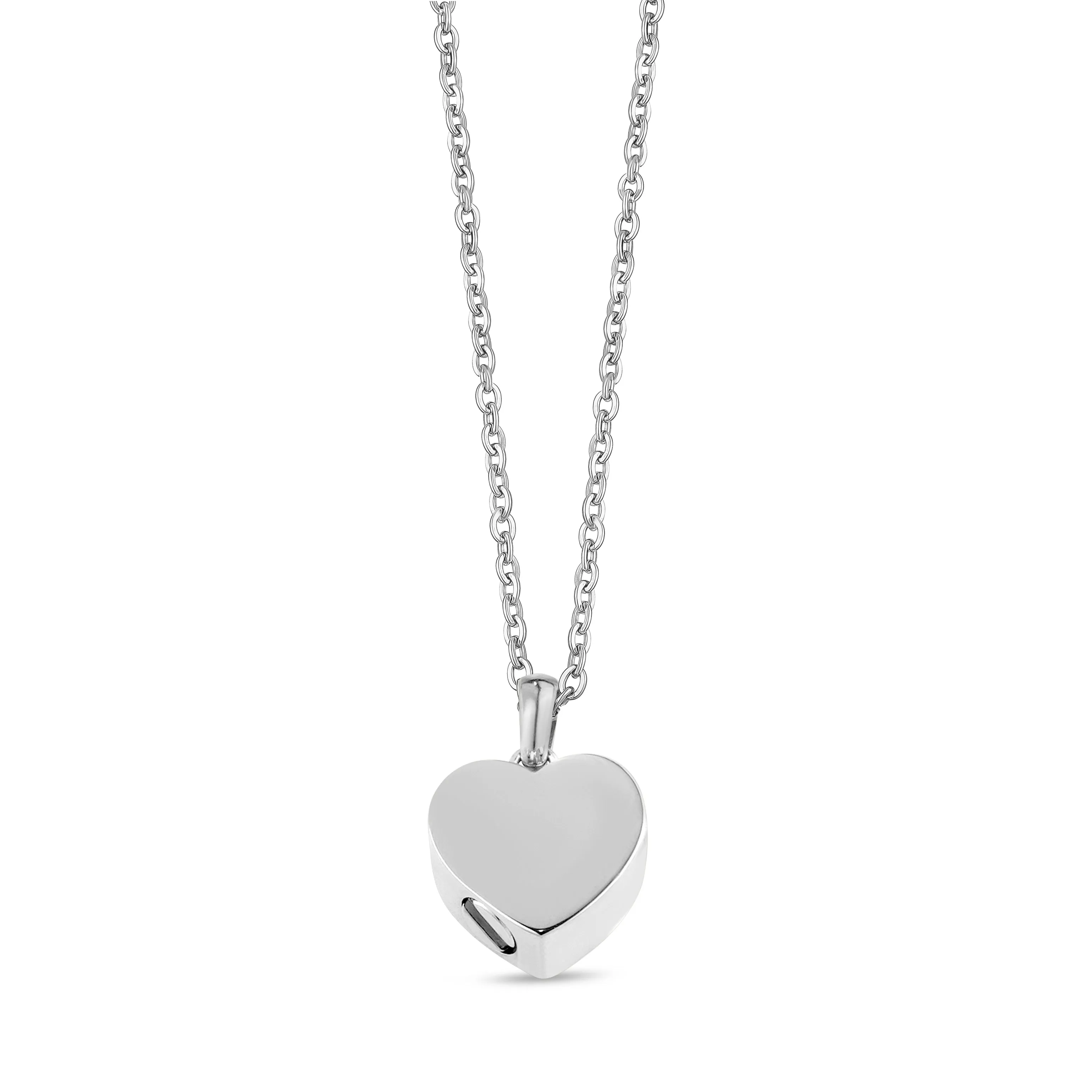 Minimal Heart Urn Pendant