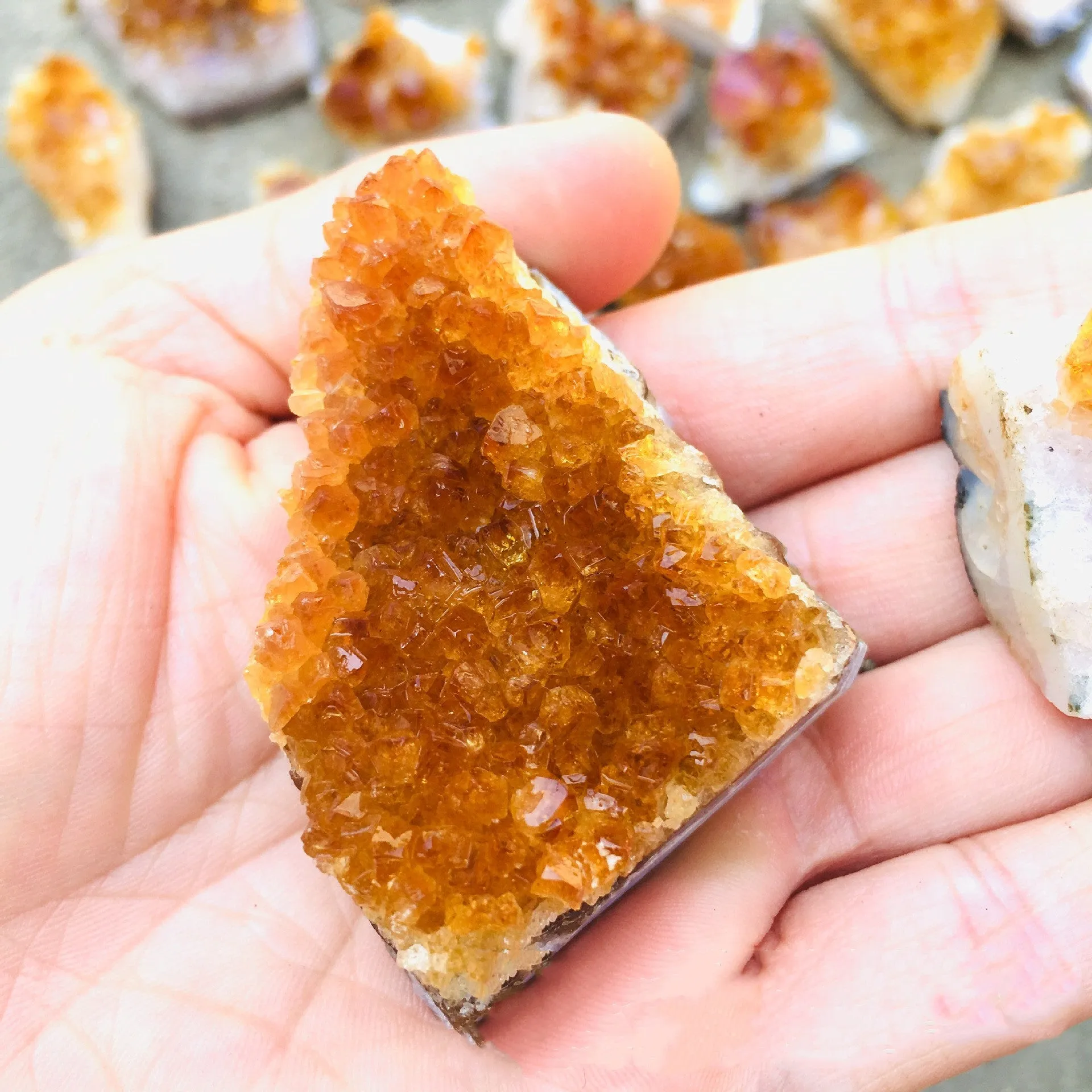 Natural Citrine Cluster