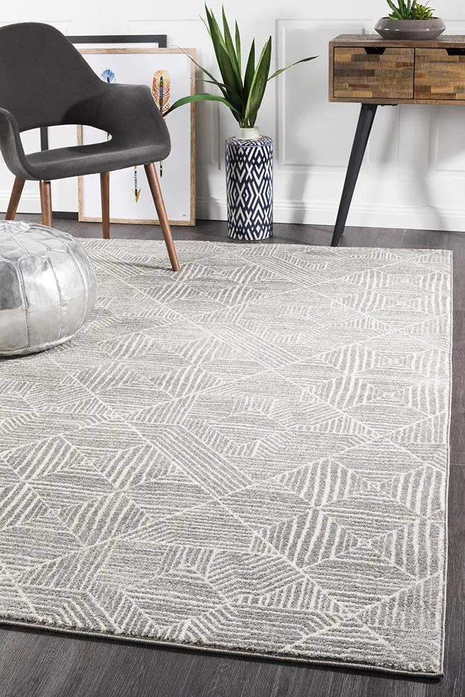 Oasis Silver Rug- 230cm x 160cm