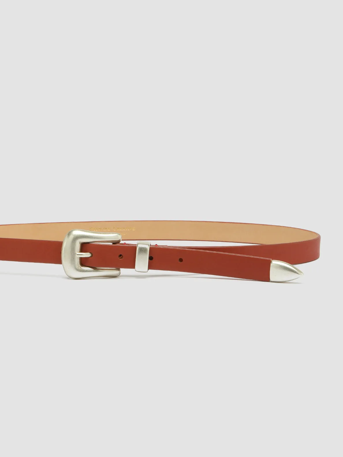 OC STRIP 066 - Red Nappa Leather Belt