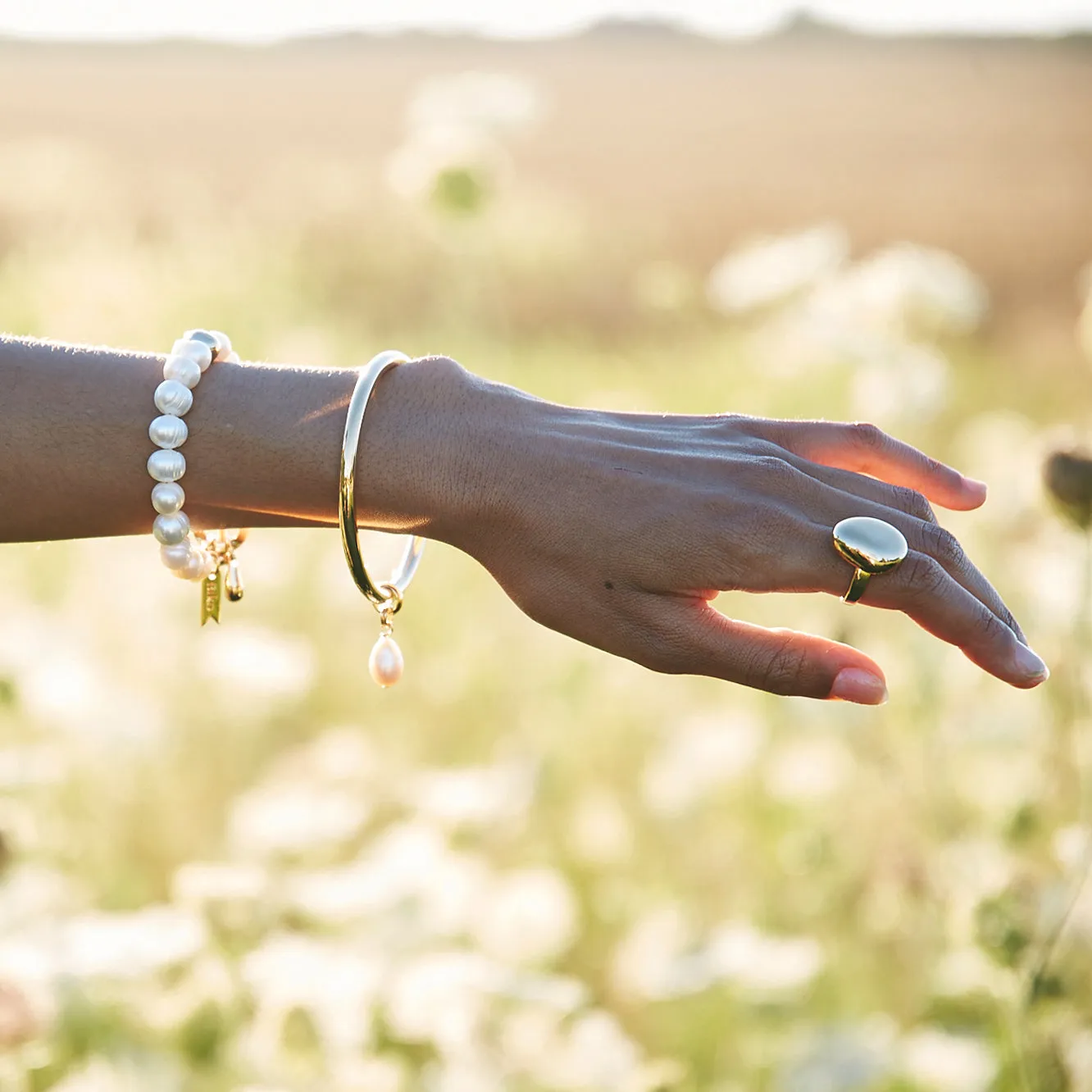 Paloma Pearl Bracelet - Gold