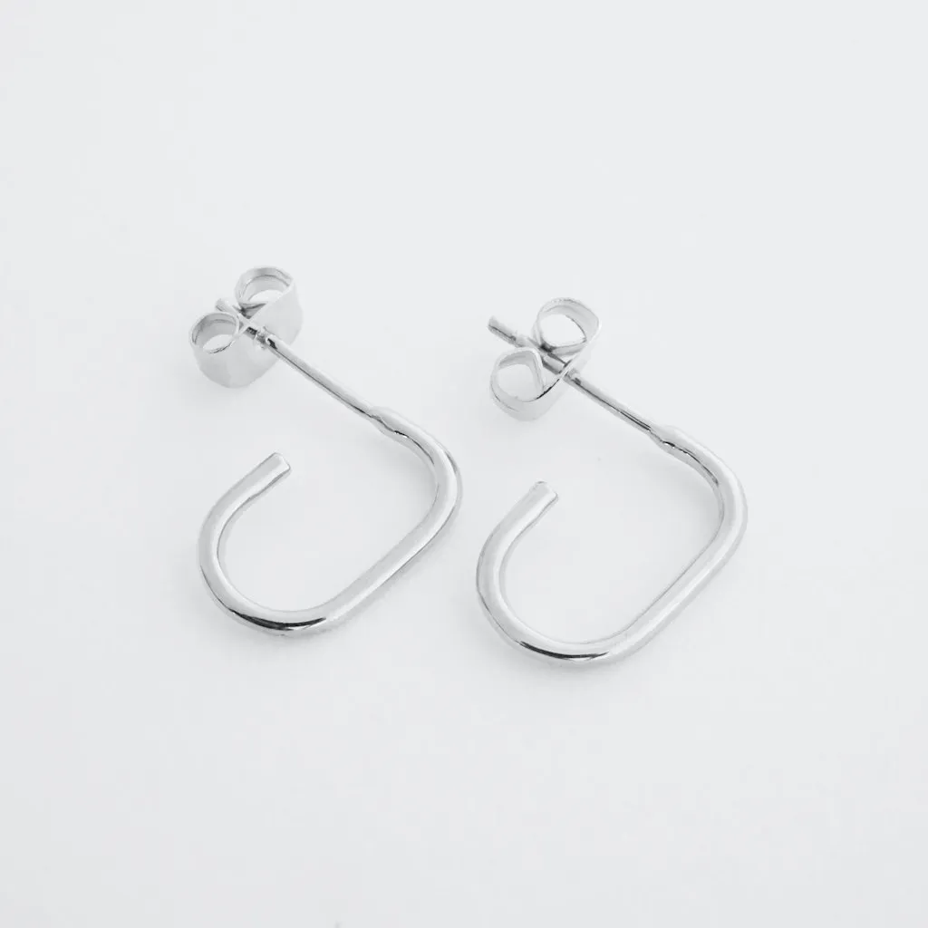 Paulette Oblong Hoops