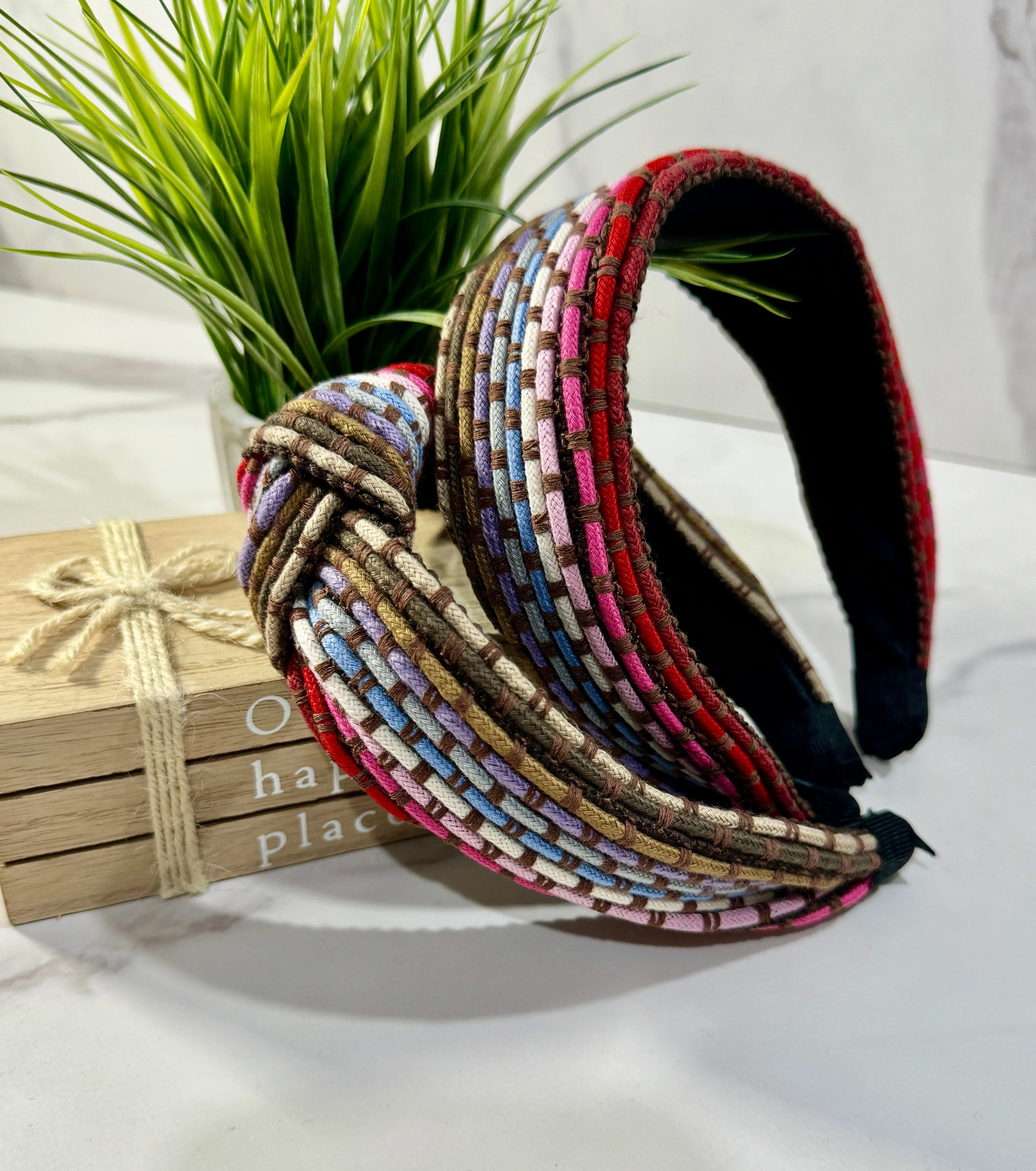 Rainbow Rope Simple Wide Headband Fashion Women Hair Accessories