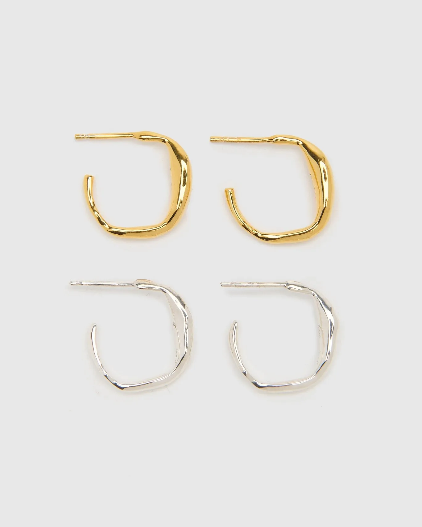 Ripples Small Gold Hoops