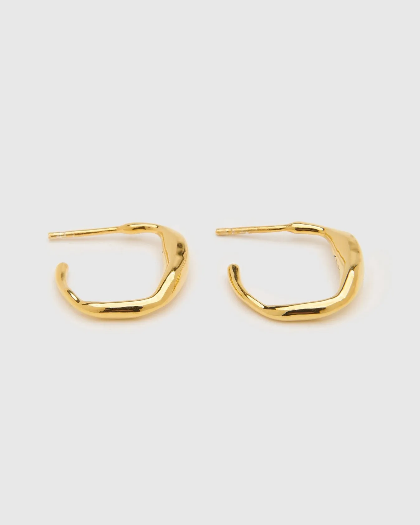 Ripples Small Gold Hoops