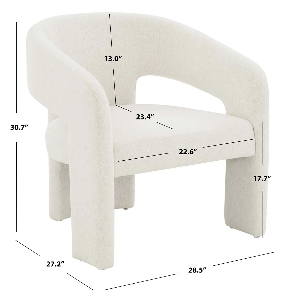 Safavieh Couture Roseanna Modern Accent Chair, SFV4780