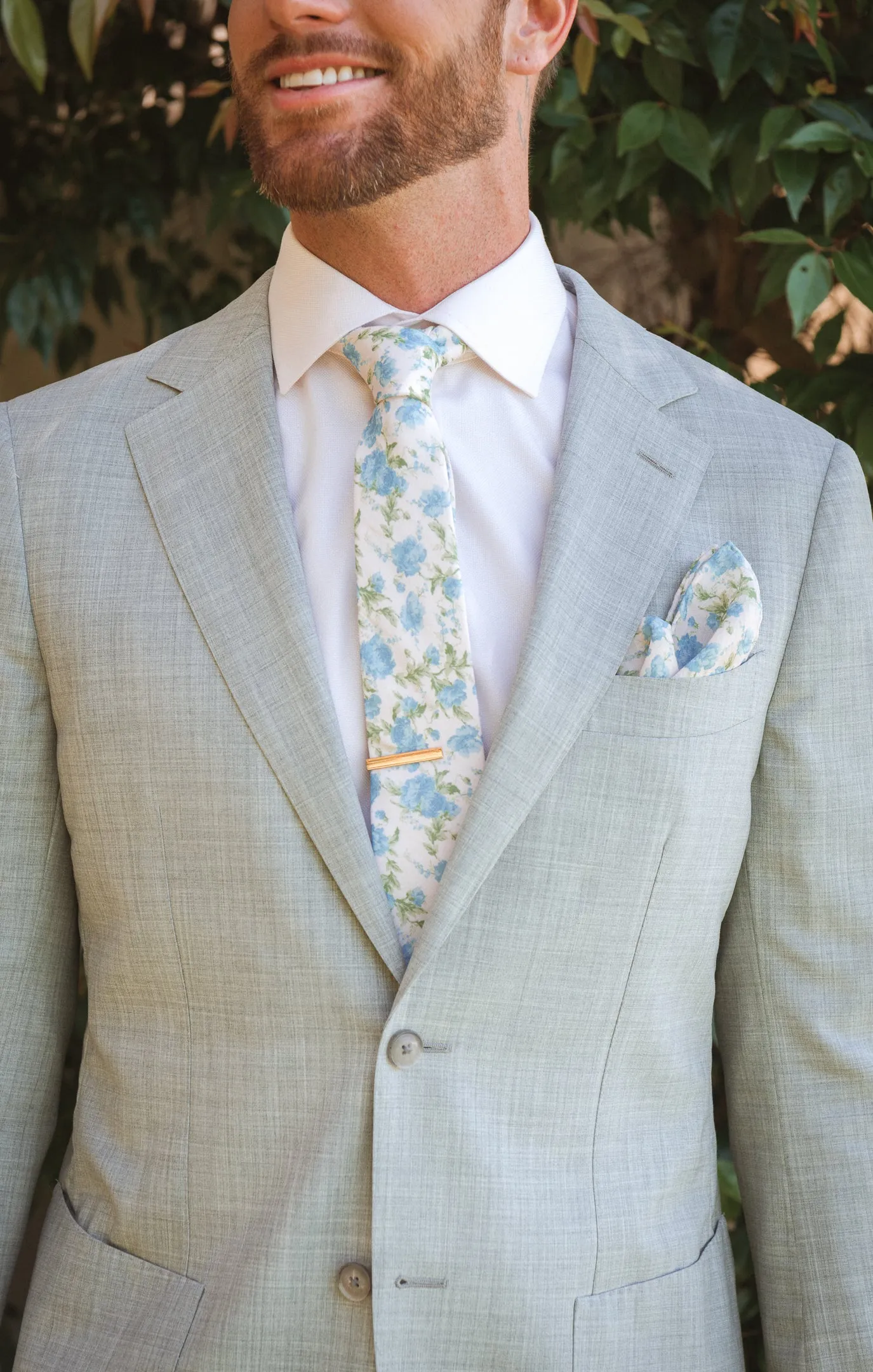 Sam Pocket Square ~ Charming Rose