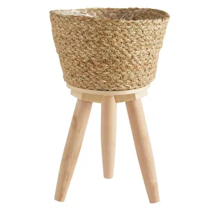 Seagrass Lined Planter With Legs, In increments of 2