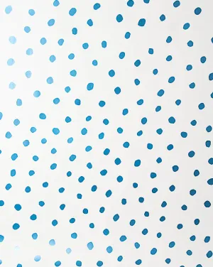 Seconds Sale - Sisters of the Sun - Blue Velvet on White - Residential Wallpaper