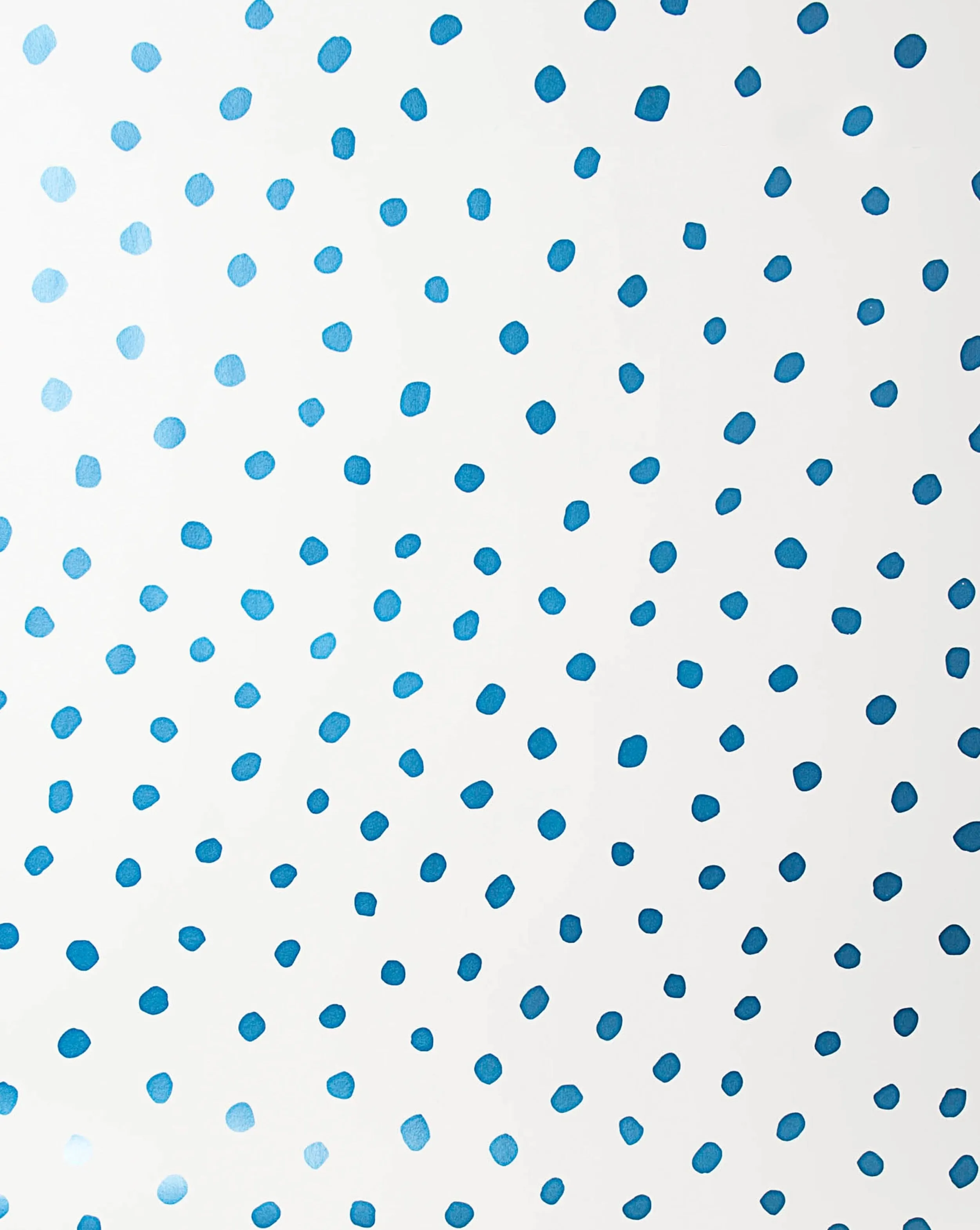 Seconds Sale - Sisters of the Sun - Blue Velvet on White - Residential Wallpaper