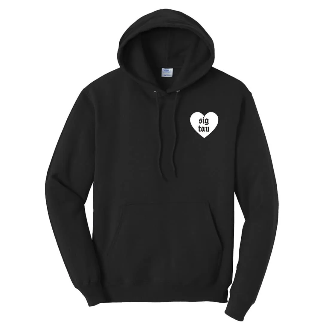 Sig Tau Old School Sweetheart Hoodie