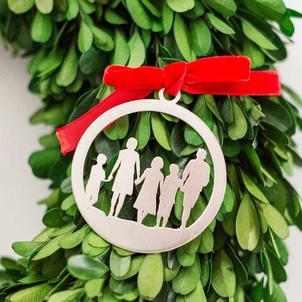 Silhouette Ornament - Family