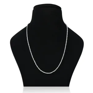 Silver Dazzling Tangled Chain for Boys