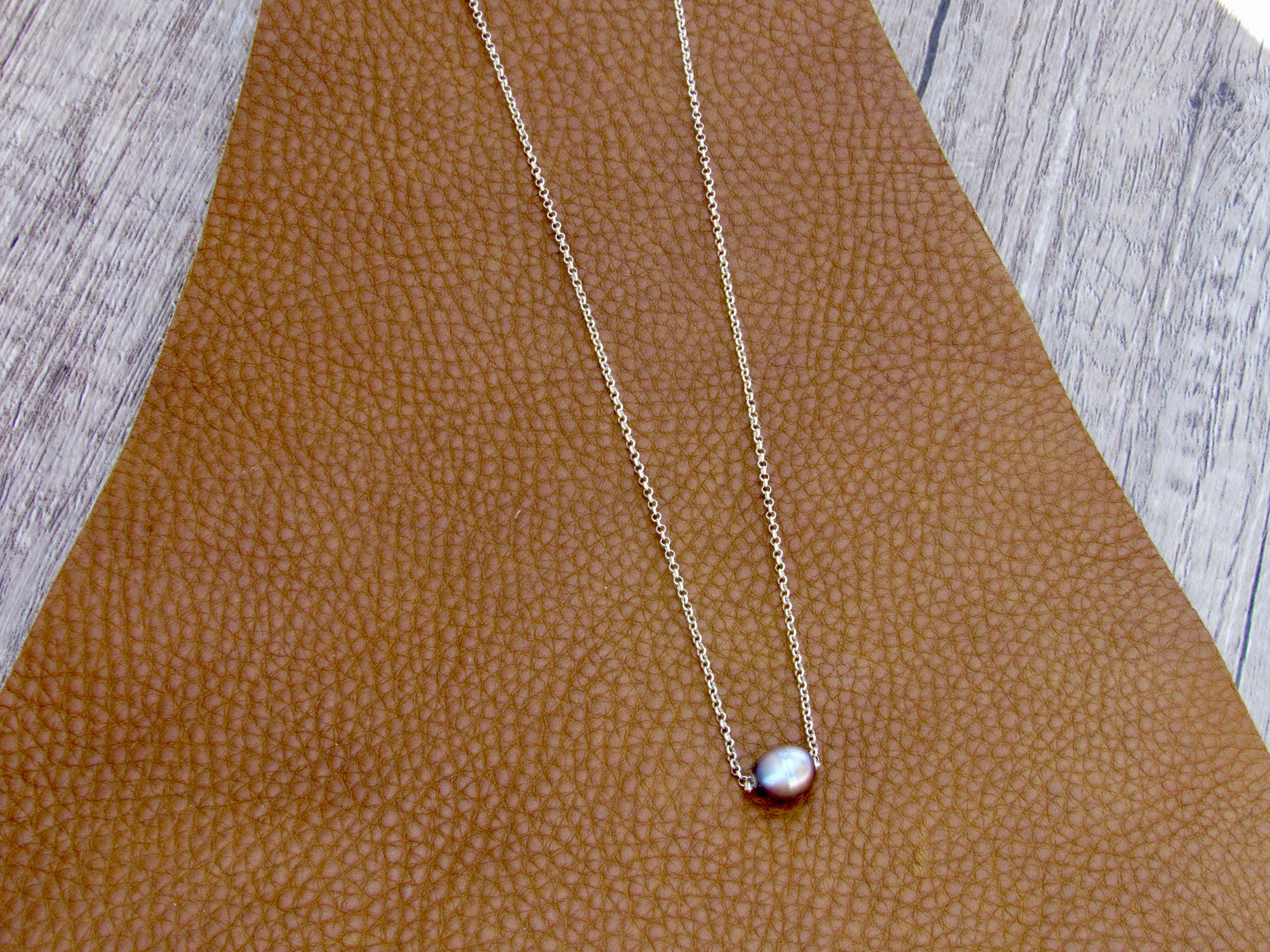 Silver Pearl Necklace