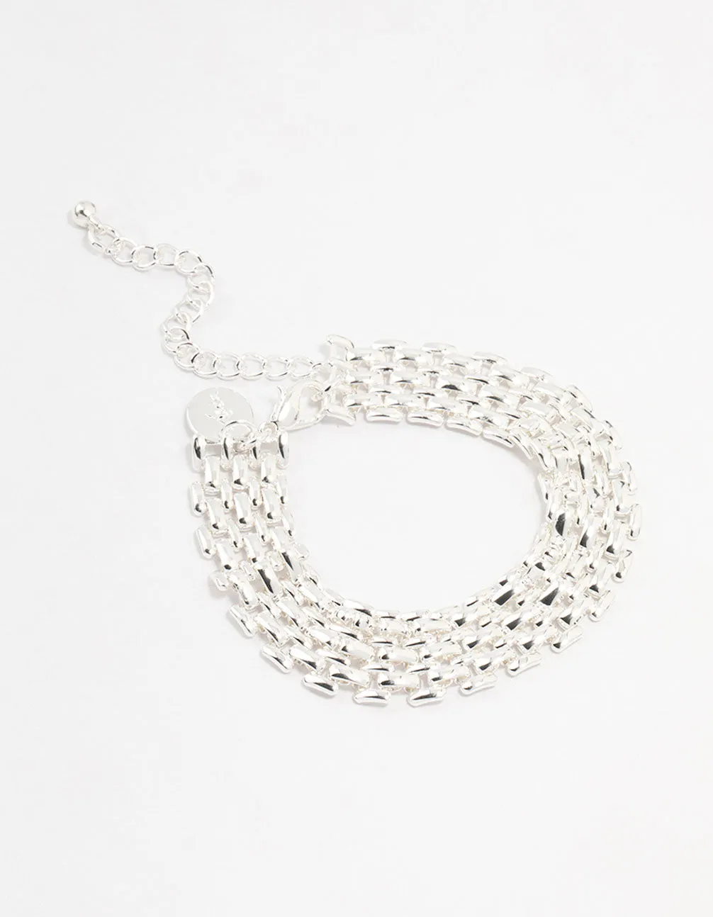 Silver Plated Thin Link Chain Bracelet