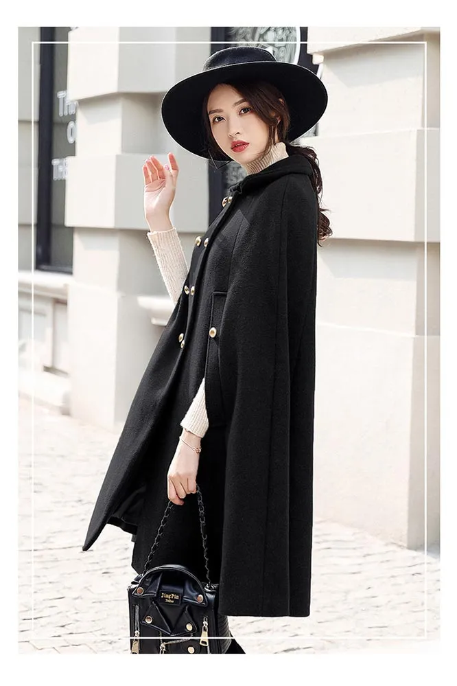 Simple British style fashion cape CD008