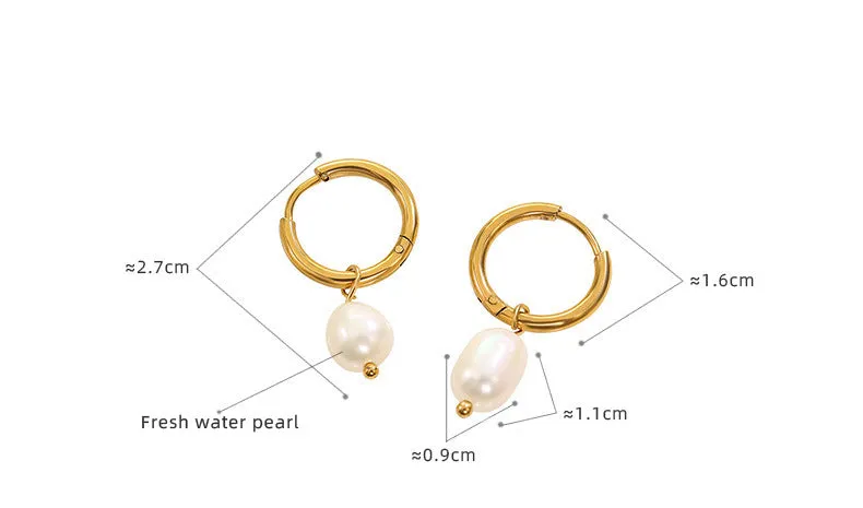 Simple Fashion Pearl Drop Earrings