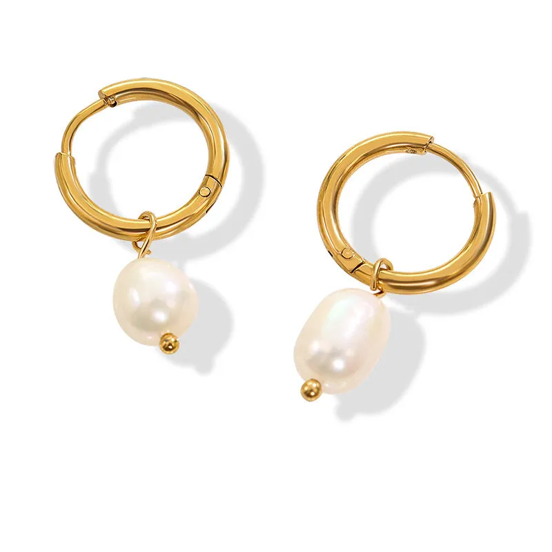 Simple Fashion Pearl Drop Earrings