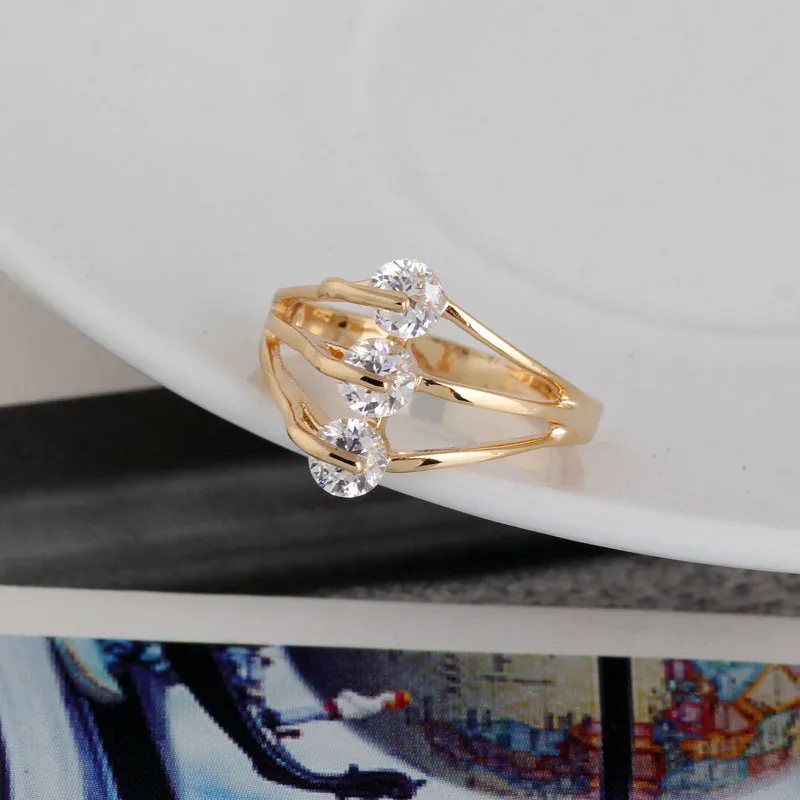 Simple Fashion Personality Zircon Ring