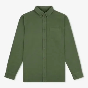 Simple | Oxford Long Sleeve Shirt | Fatigue