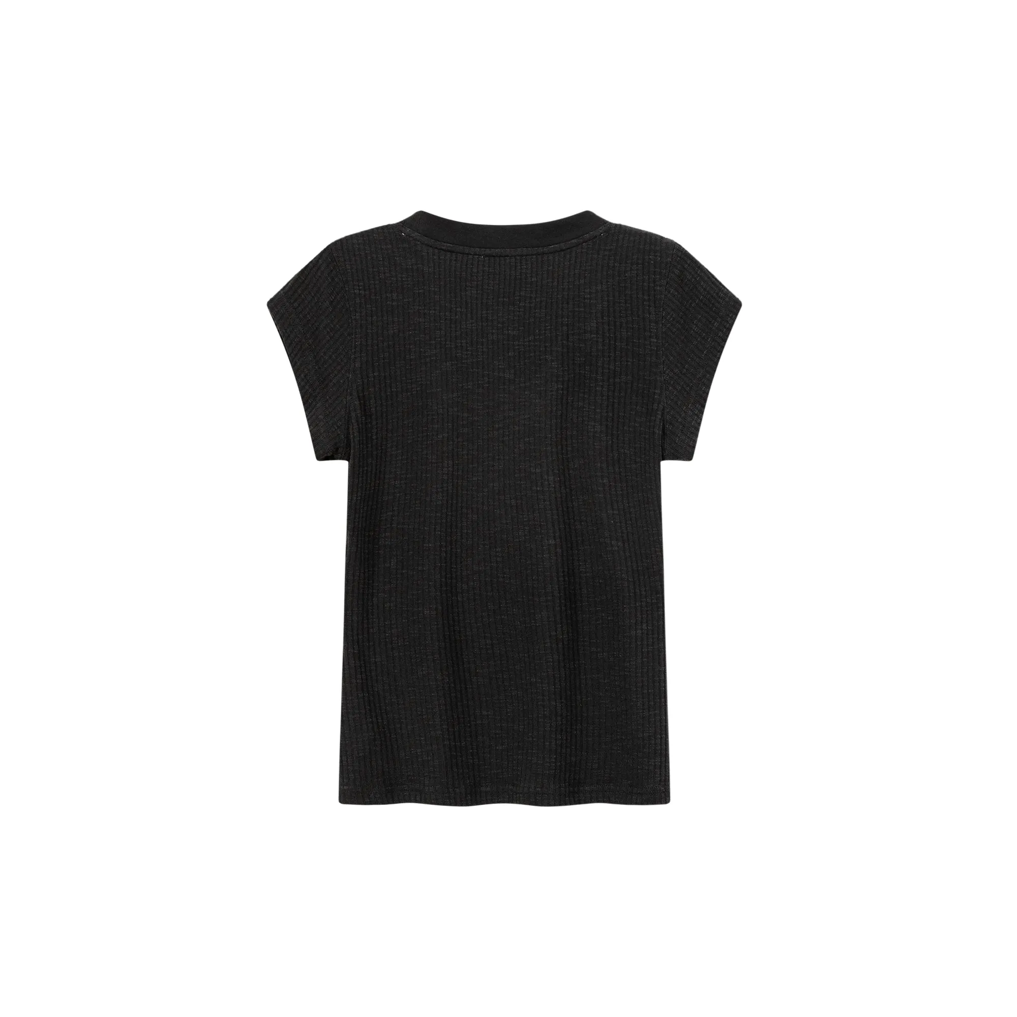 Simple Ribbed Slimfit T-Shirt