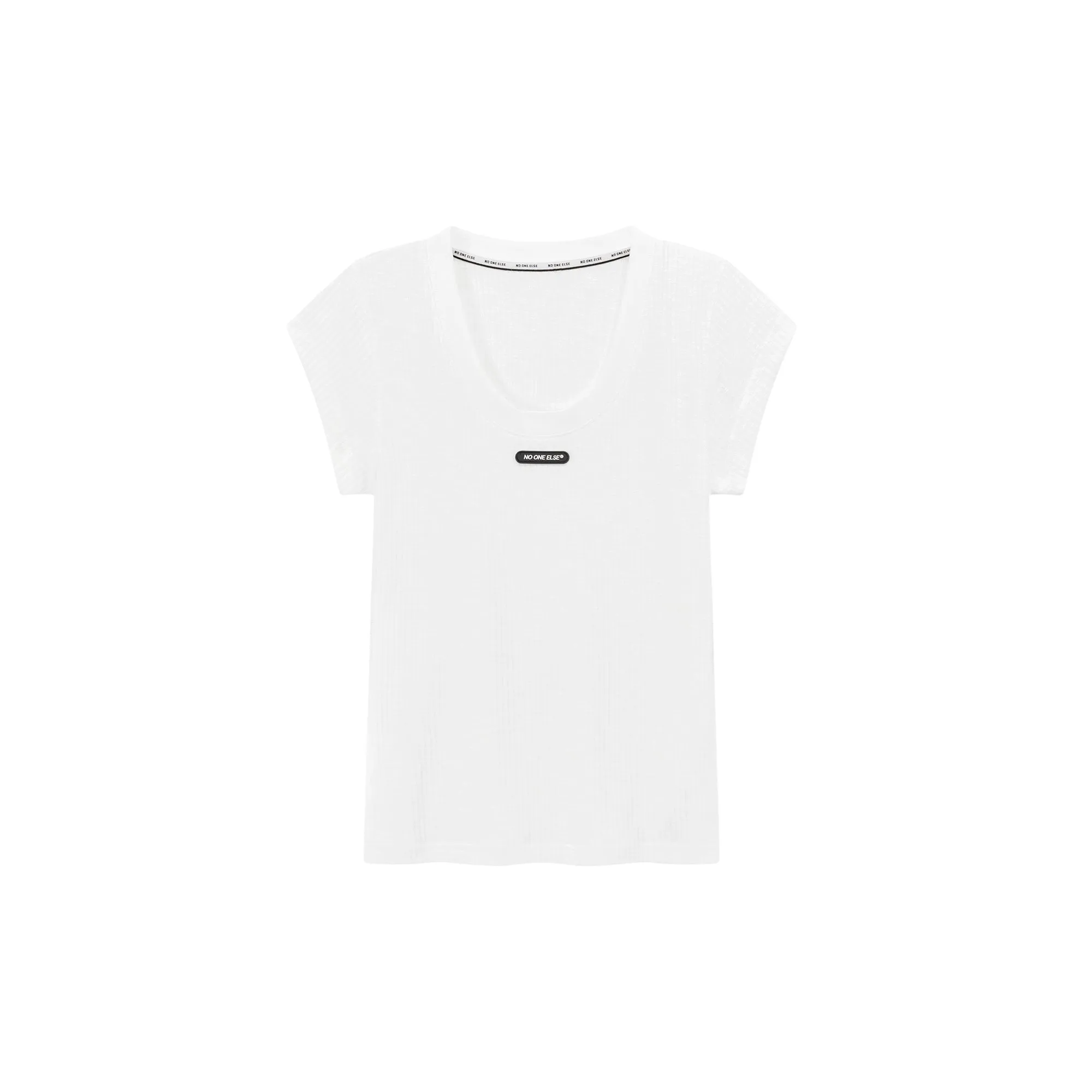 Simple Ribbed Slimfit T-Shirt