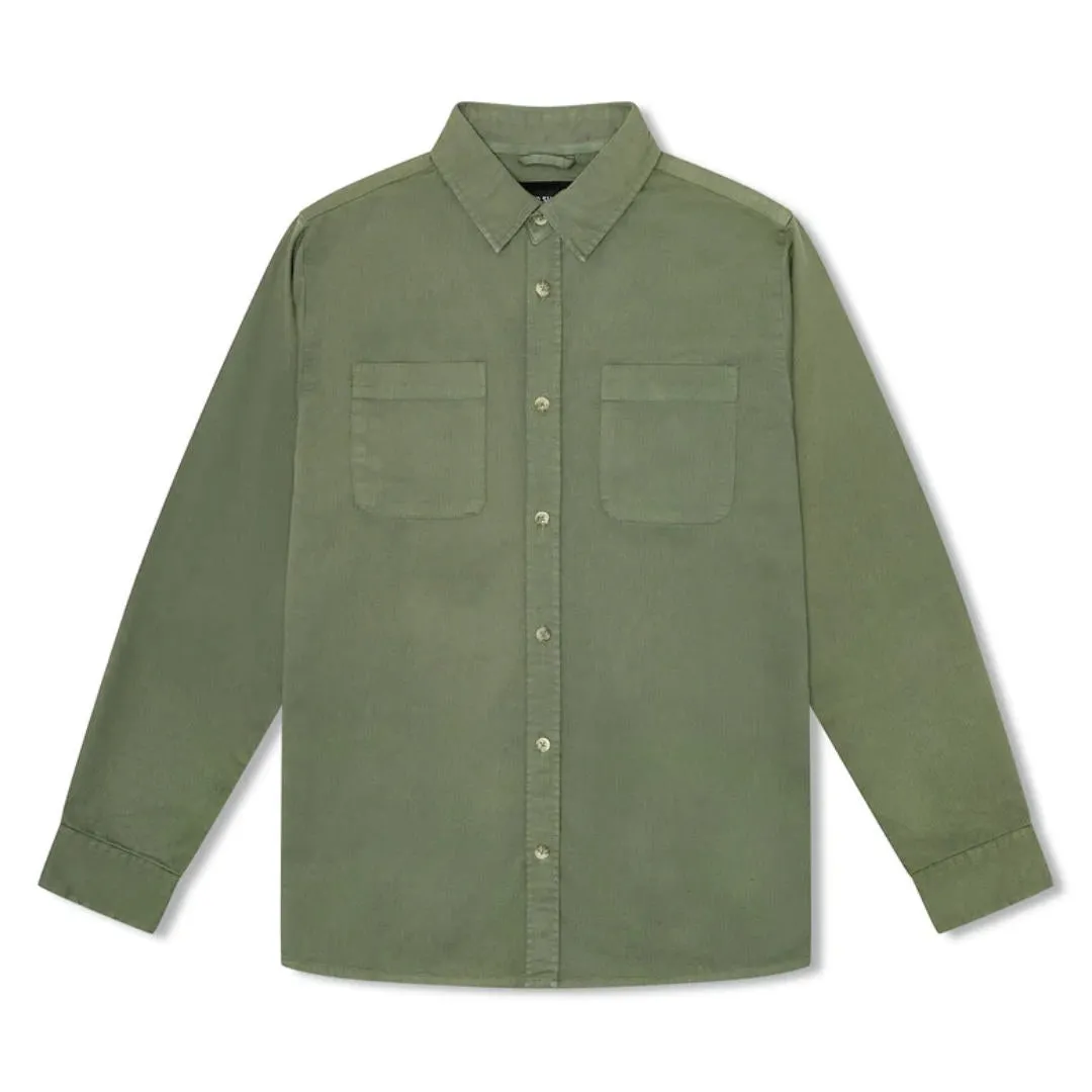 Simple | York Long Sleeve Shirt | Army