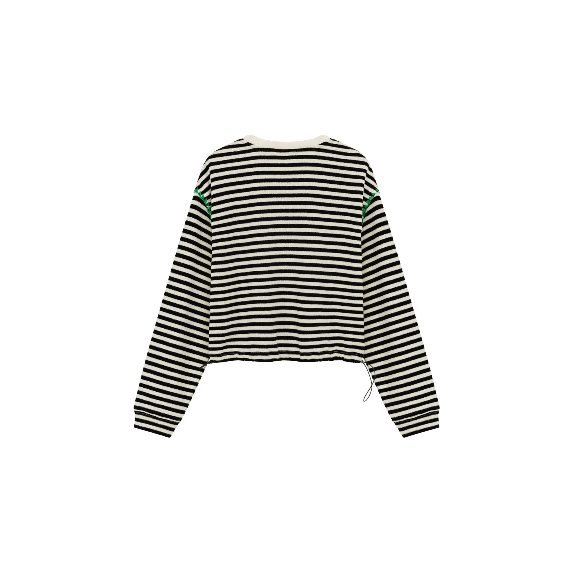 Stitch Stripe Simple Sweatshirt